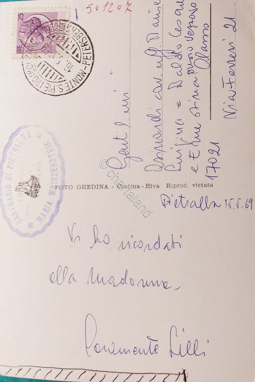 Cartolina - Santuario di Pietralba - Bolzano - Maria Weissenstein …