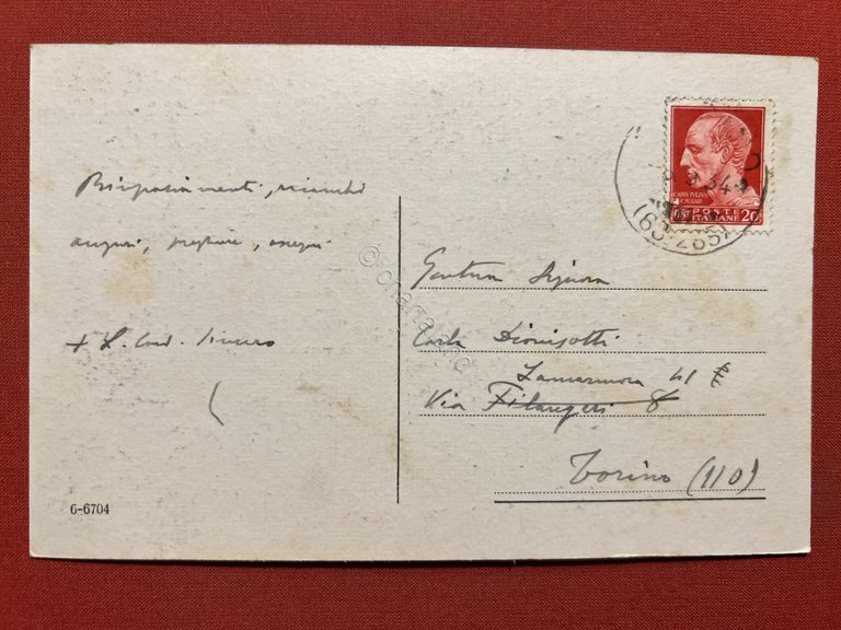 Cartolina - Santuario di Trana ( Torino ) - 1934