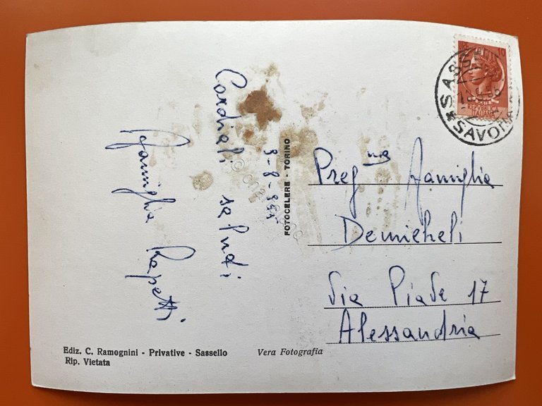 Cartolina - Sassello (Savona) - Veduta Generale - 1955