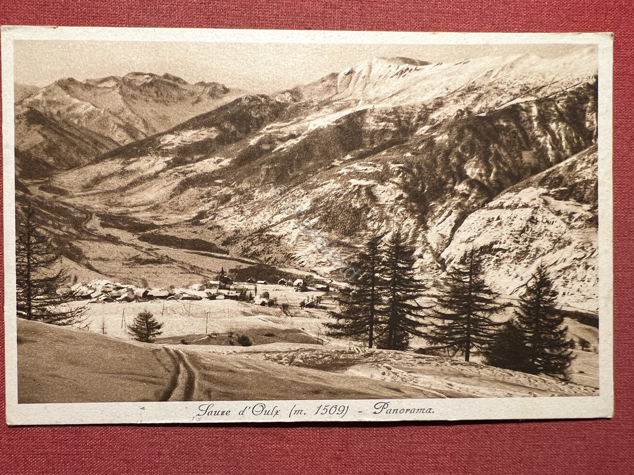 Cartolina - Sauze D'Oulx - Panorama - 1936
