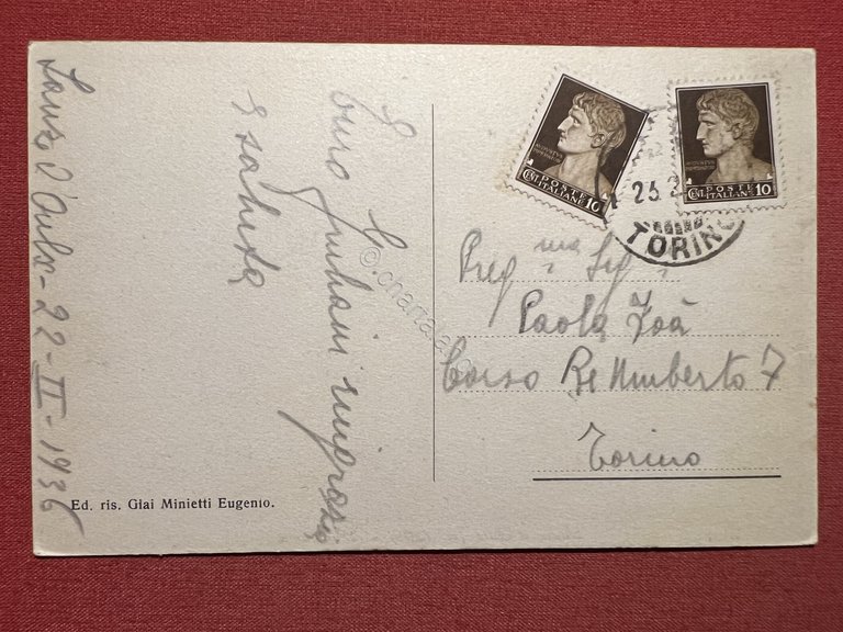 Cartolina - Sauze D'Oulx - Panorama - 1936