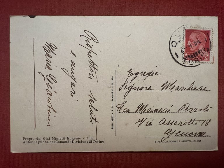 Cartolina - Sauze d'Oulx - Villaggio Alpino - 1934