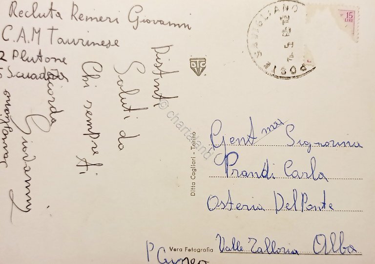 Cartolina - Savigliano - Vedute diverse - 1950 ca.