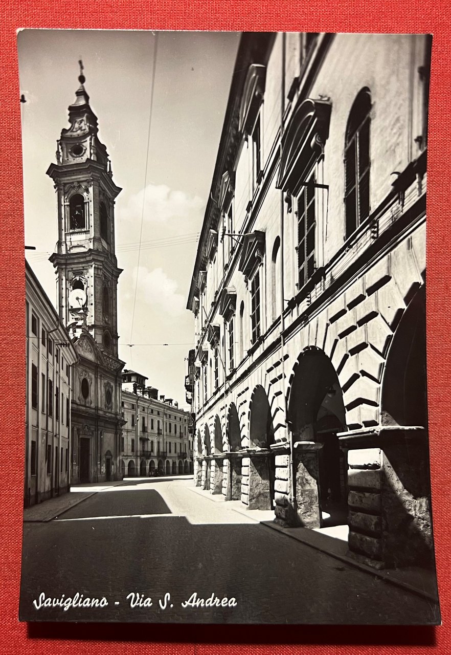 Cartolina - Savigliano ( Cuneo ) - Via S. Andrea …