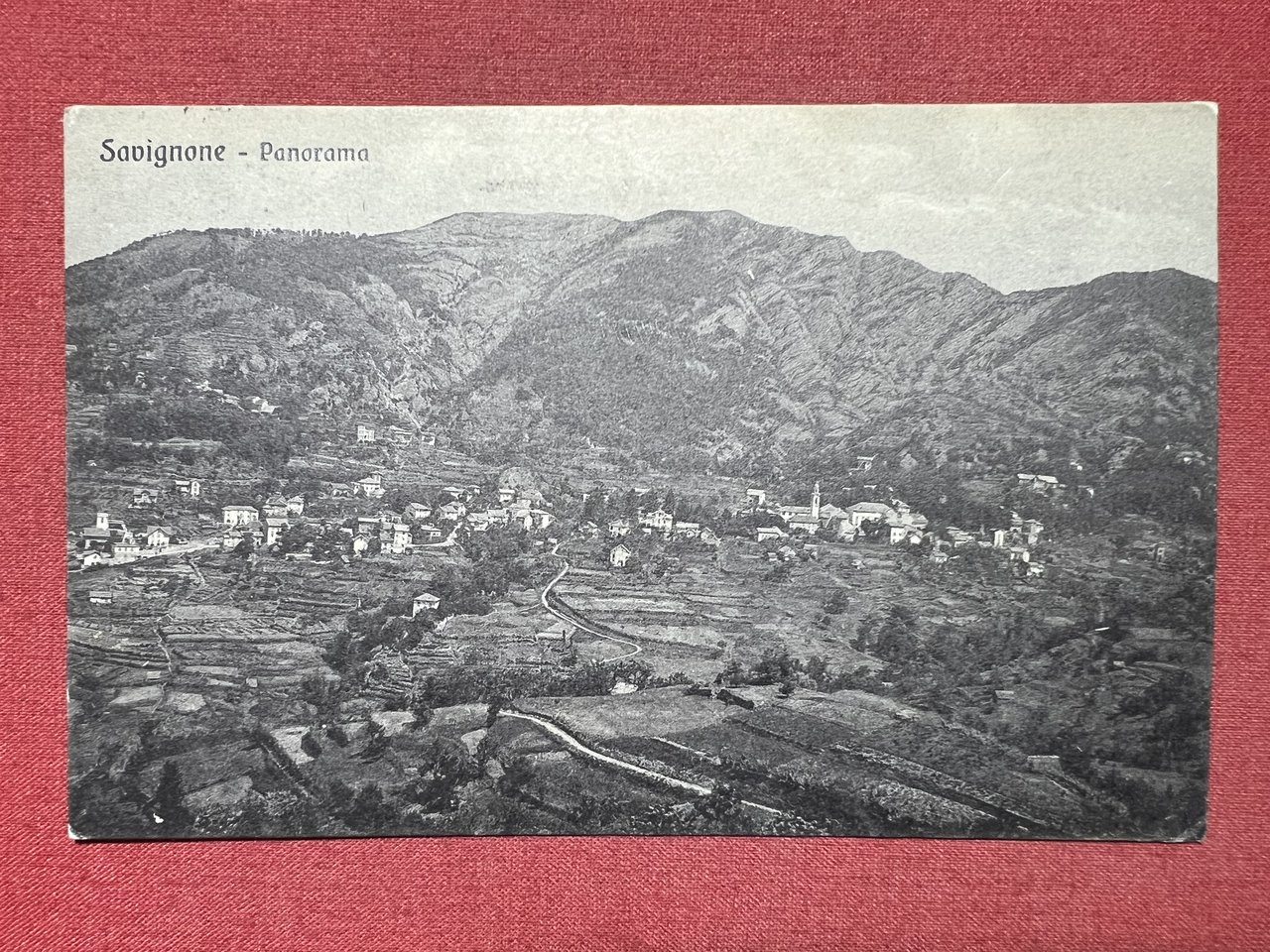 Cartolina - Savignone ( Genova ) - Panorama - 1924