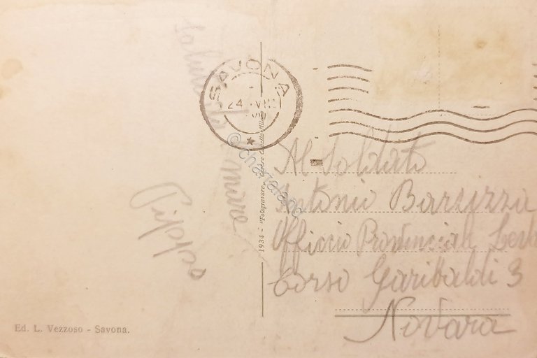 Cartolina - Savona - Nuova strada nazionale Aurelia - 1930 …