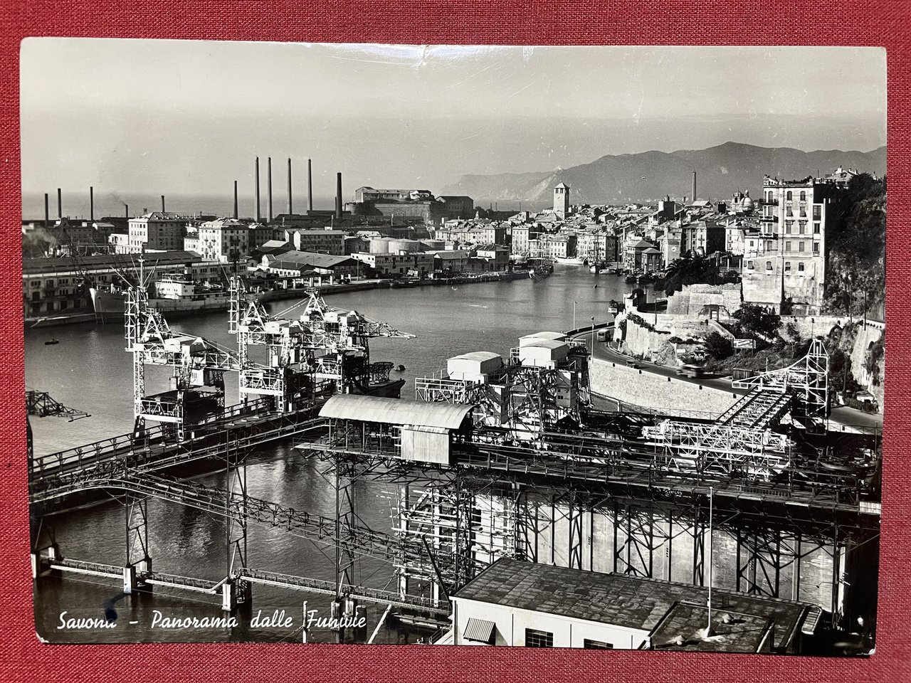 Cartolina - Savona - Panorama dalle Funivie - 1939