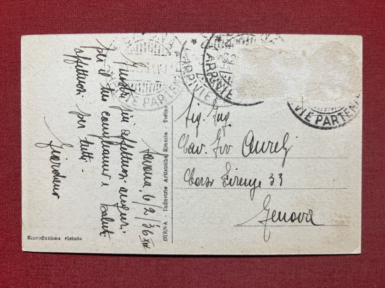 Cartolina - Savona - Piazza Goffredo Mameli - 1936 | Immagine Gallery 2