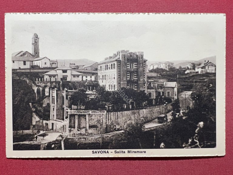 Cartolina - Savona - Salita Miramare - 1920 ca.
