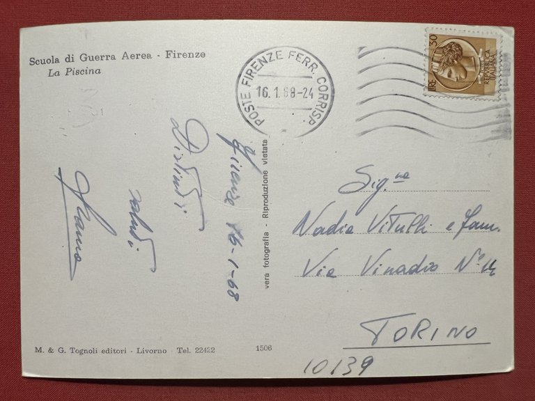 Cartolina - Scuola di Guerra Aerea - Firenze - La …
