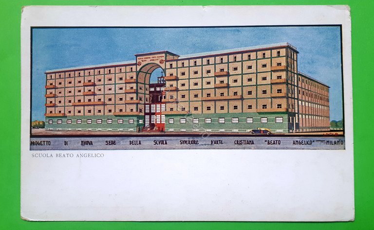 Cartolina - Scuola superiore d'arte cristiana Beato Angelico - Milano …
