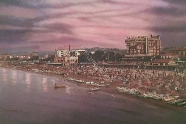 Cartolina - Senigallia - Lungomare Dante Alighieri - Crepuscolo - …