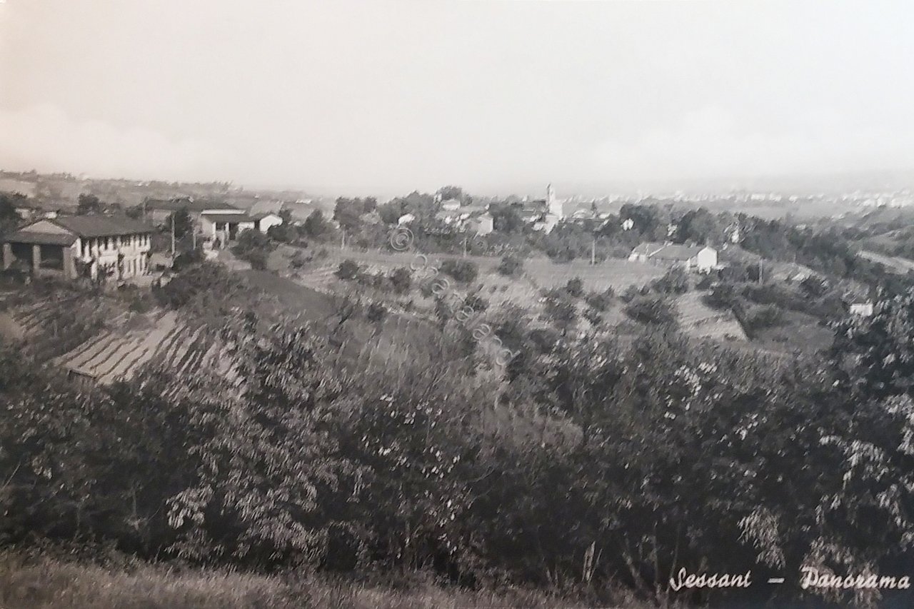Cartolina - Sessant ( Asti ) - Panorama - 1950 …
