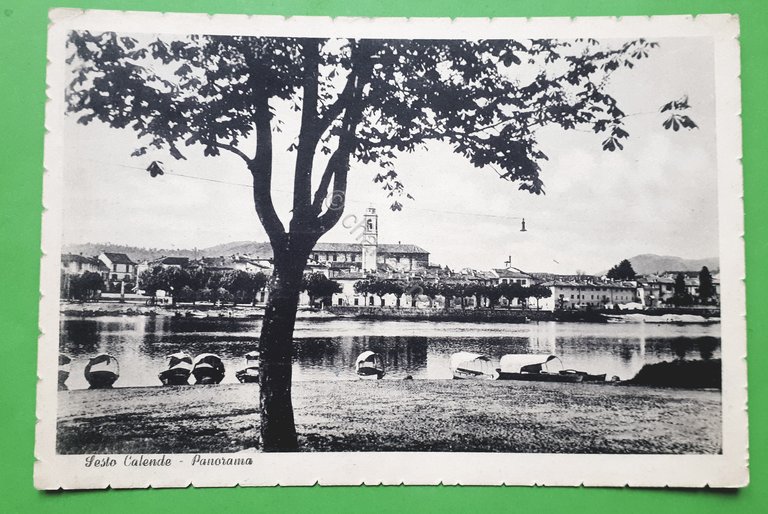 Cartolina - Sesto Calende - Panorama - 1930 ca