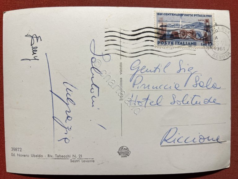 Cartolina - Sestri Levante ( Genova ) - Panorama - …