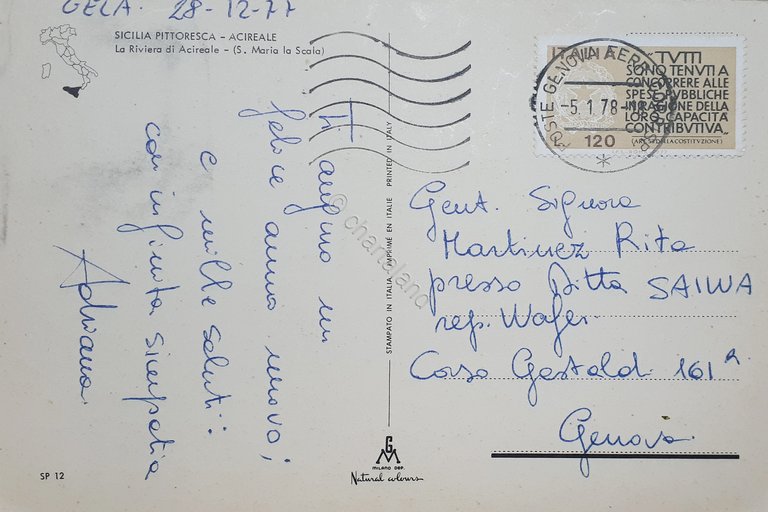 Cartolina - Sicilia Pittoresca - La Riviera di Acireale - …