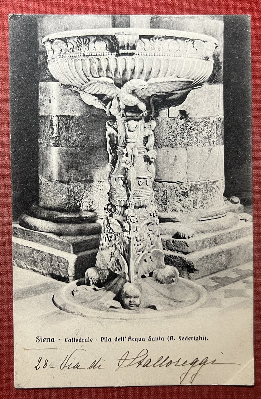 Cartolina - Siena - Cattedrale - Pila dell'Acqua Santa - … | Immagine principale