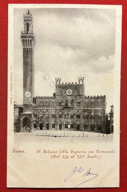 Cartolina - Siena - Il Palazzo della Signoria ora Comunale …