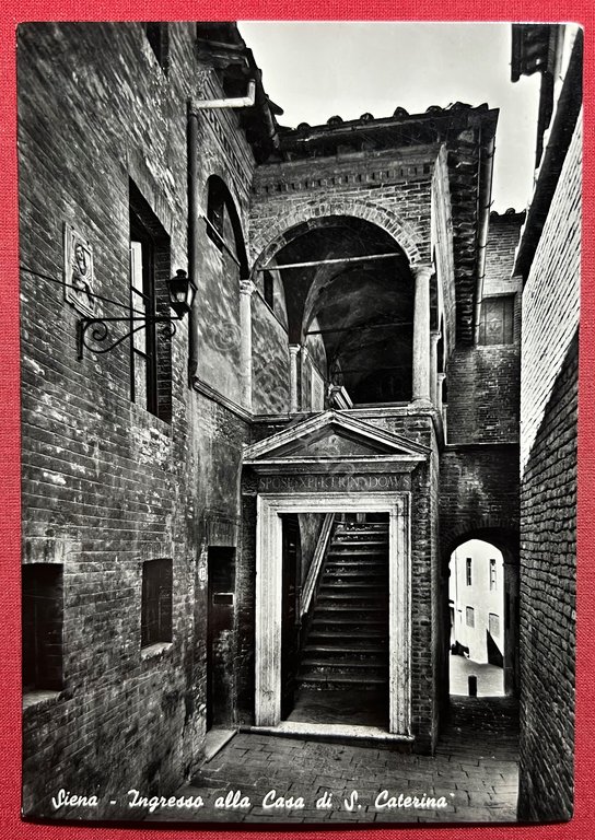 Cartolina - Siena - Ingresso alla Casa di S. Caterina … | Immagine Gallery 3
