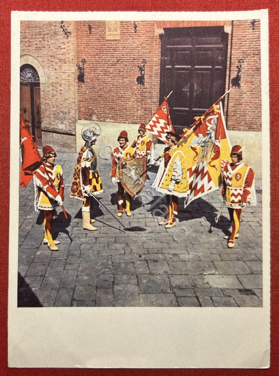 Cartolina - Siena - Palio - Comparsa della Contrada del …