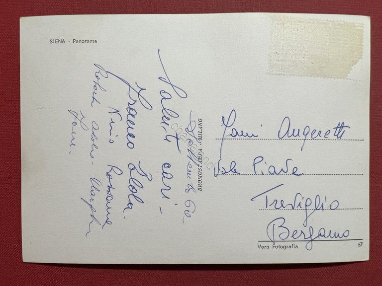 Cartolina - Siena - Panorama - 1960 | Immagine Gallery 4