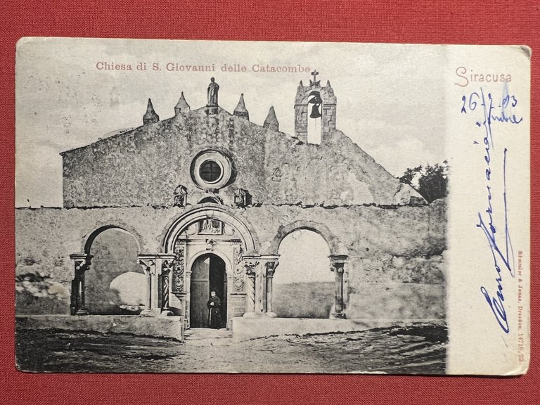 Cartolina - Siracusa - Chiesa di S. Giovanni delle Catacombe …