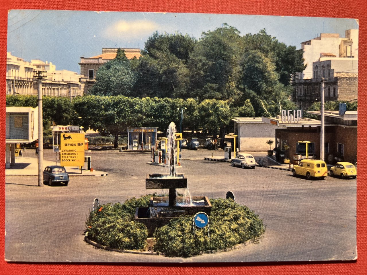 Cartolina - Siracusa - Piazza Marconi - Stazione Servizio Agip …