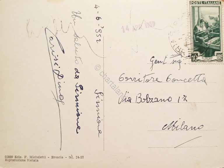 Cartolina - Sirmione ( Brescia ) - Lago di Garda …