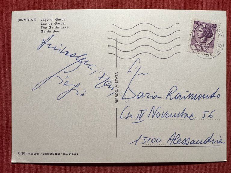 Cartolina - Sirmione ( Brescia ) - Lago di Garda …