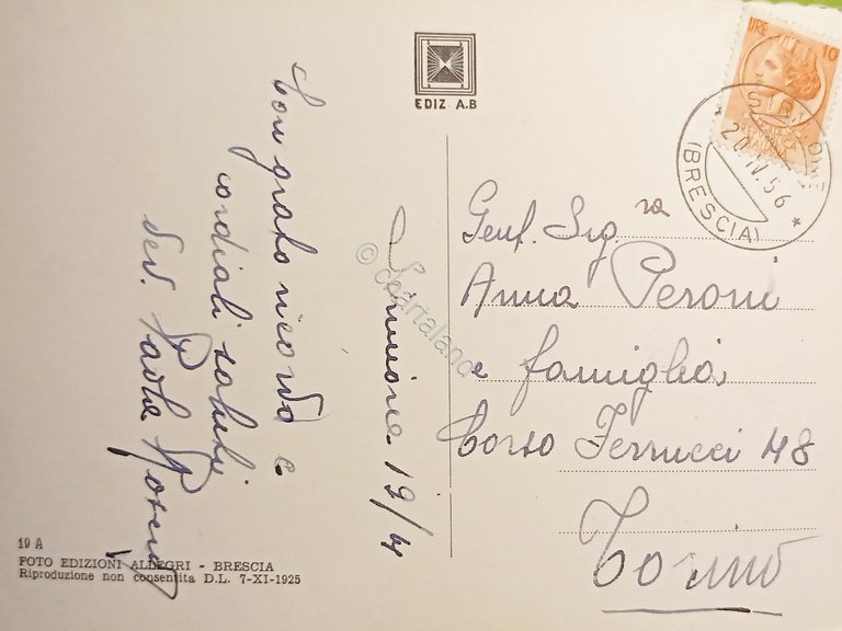 Cartolina - Sirmione ( Brescia ) - Veduta aerea della …