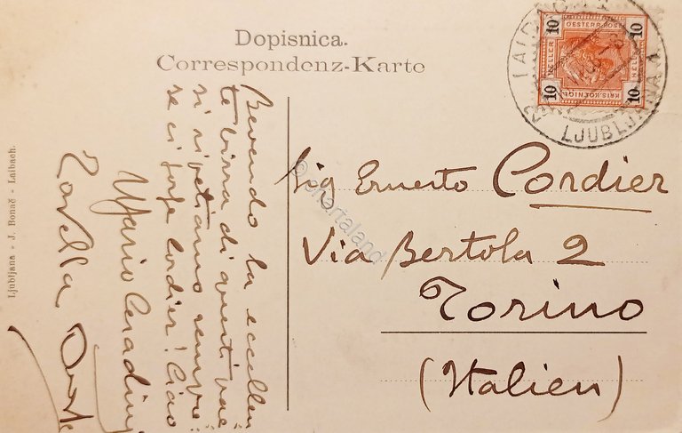 Cartolina - Slovenia - Razgled na Ljubljano - Panorama von …