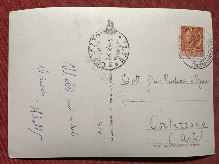 Cartolina - Solda verso l'Ortles ( Bolzano ) - Panorama …