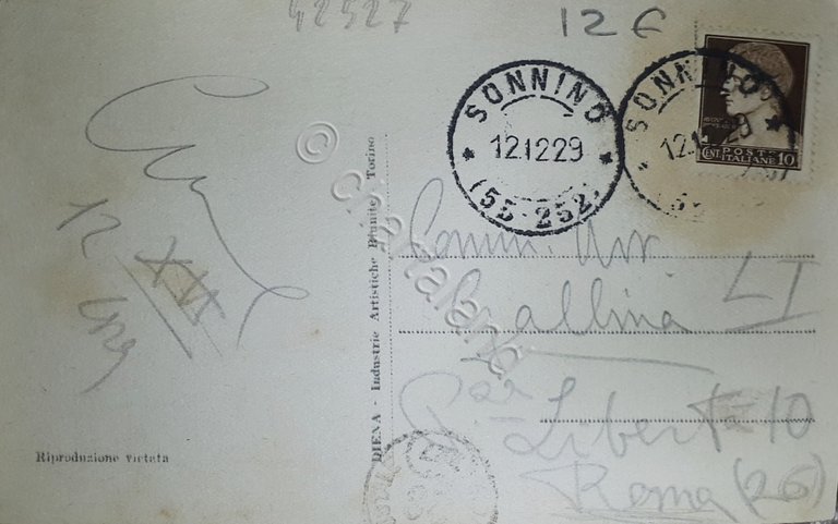 Cartolina - Sonnino - Panorama - 1929