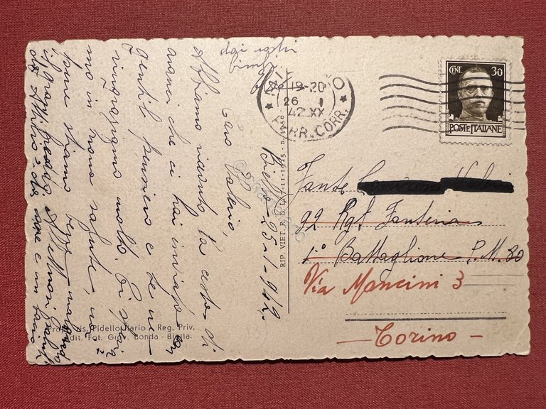 Cartolina - Sordevolo ( Biella ) - Piazza Comunale e …