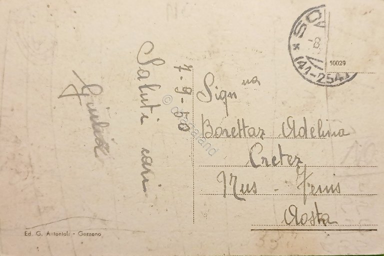 Cartolina - Soriso ( Novara ) - Entrate - 1950