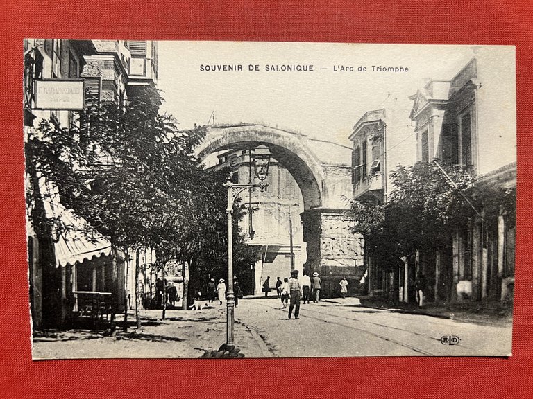 Cartolina - Souvenir de Salonique - L'Arc de Triomphe - …
