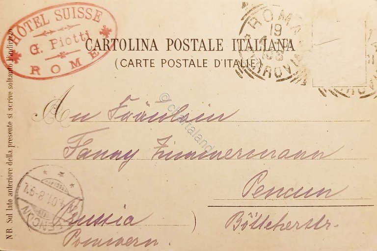 Cartolina - Souvenir des Catacombes de St. Callisto - Roma …