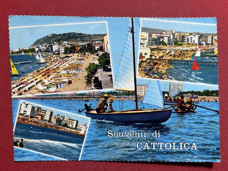 Cartolina - Souvenir di Cattolica ( Rimini ) - Vedute …