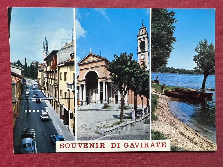 Cartolina - Souvenir di Gavirate ( Varese ) - Vedute …