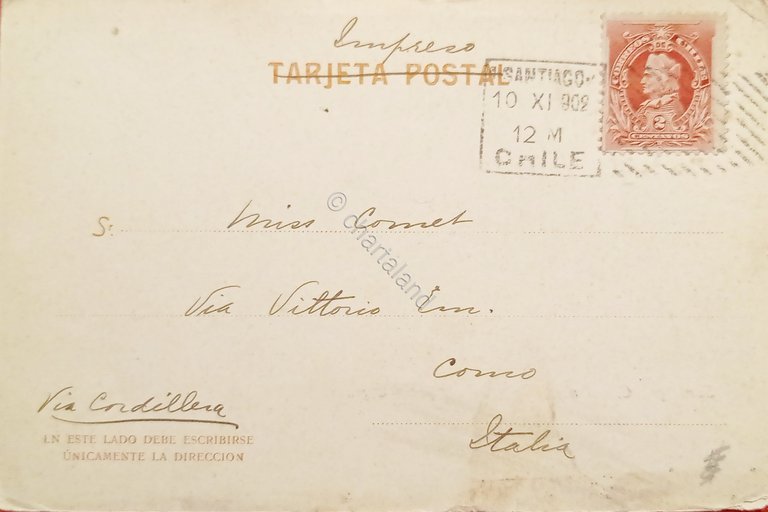 Cartolina - Spagna - Santiago - Estacion principal de los …