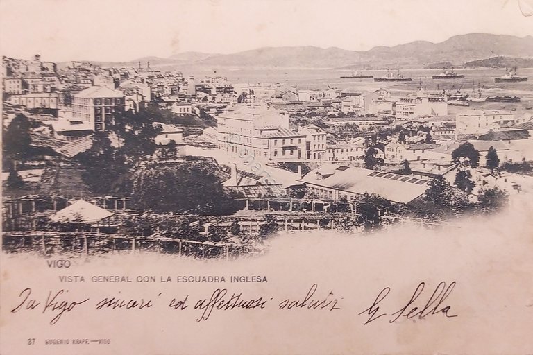 Cartolina - Spagna - Vigo - Vista Generale con la …