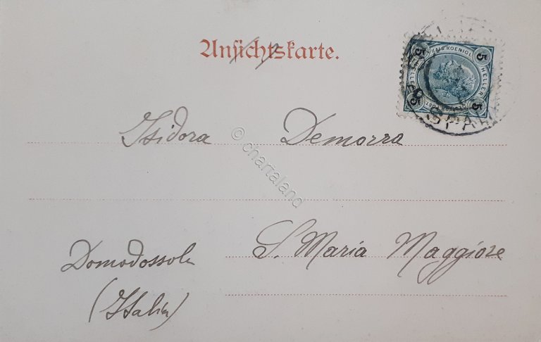 Cartolina - Spalato - Mura del Palazzo Diocleziano - 1904