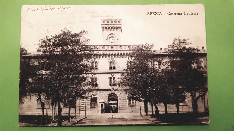 Cartolina - Spezia - Caserma Fanteria - 1923