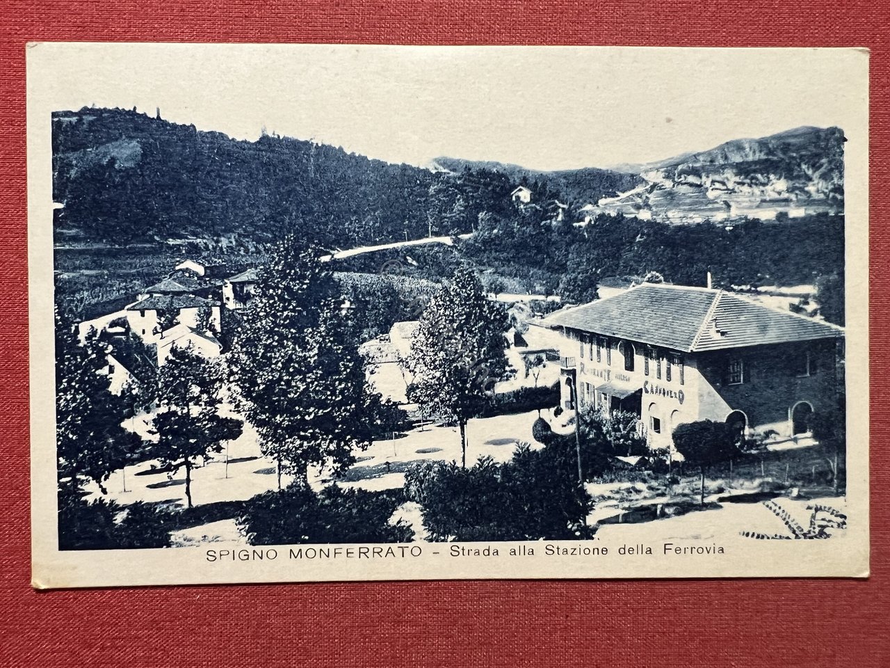 Cartolina - Spigno Monferrato - Strada alla Stazione della Ferrovia …