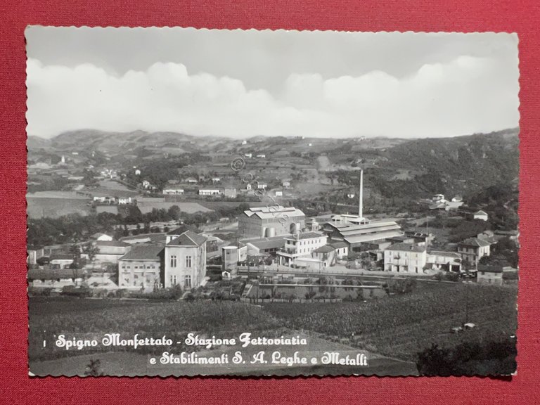 Cartolina - Spigno Monferrato ( Alessandria ) - Stazione Ferroviaria …