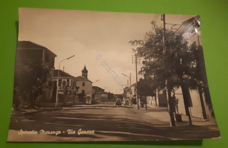 Cartolina - Spinetta Marengo - Via Genova - 1963