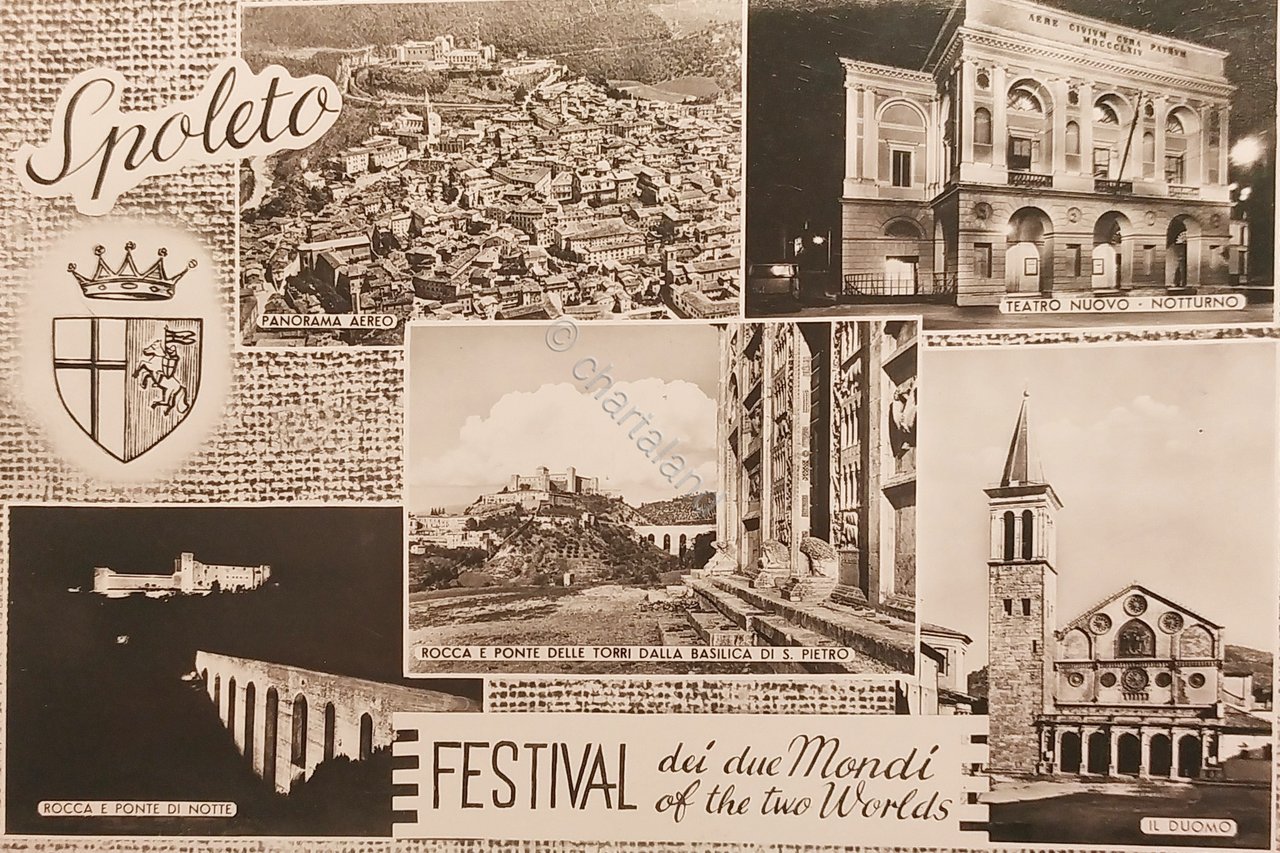 Cartolina - Spoleto - Festival dei due Mondi - Vedute …
