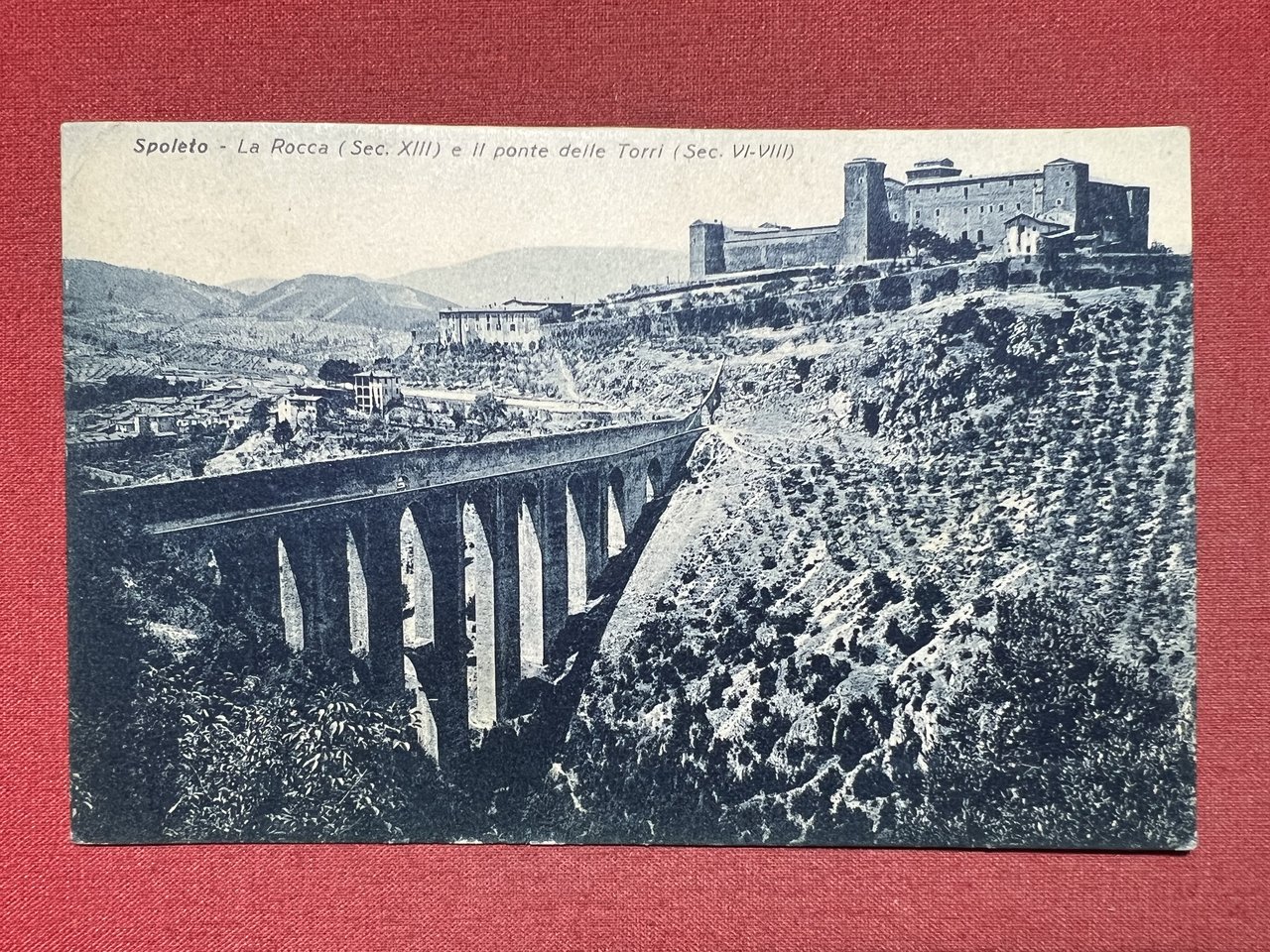 Cartolina - Spoleto ( Perugia ) - La Rocca e …
