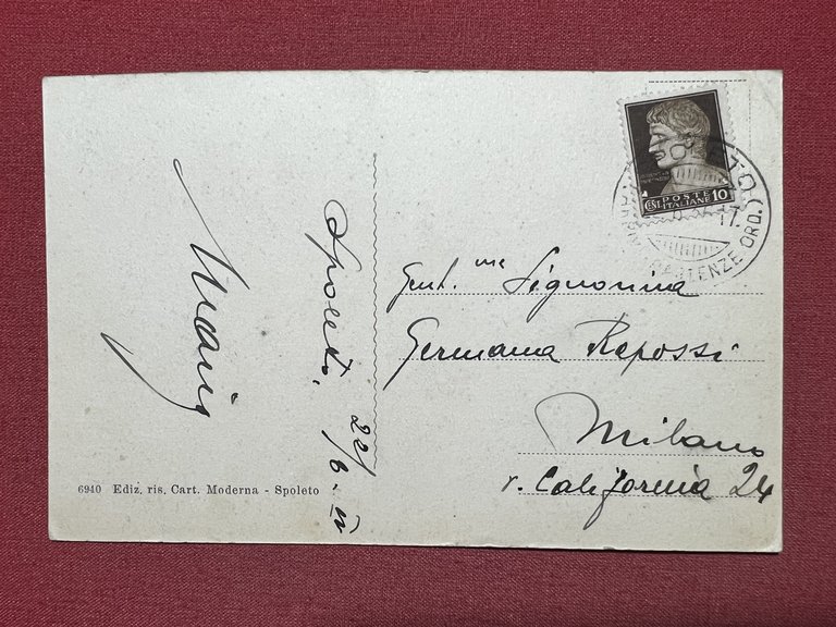 Cartolina - Spoleto ( Perugia ) - La Rocca e …