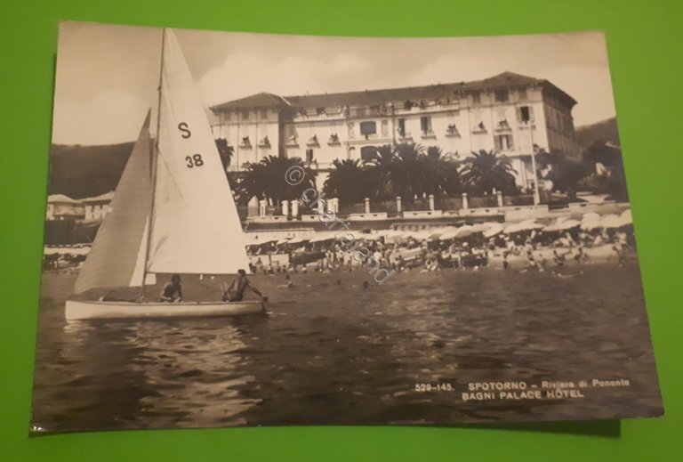 Cartolina - Spotorno - Riviera di Ponente - Bagni Palace …